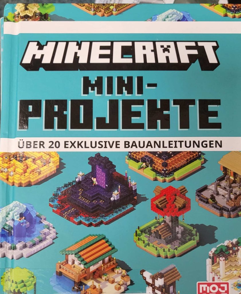 Buchcover Minecraft Miniprojekte Ideen Test digikids