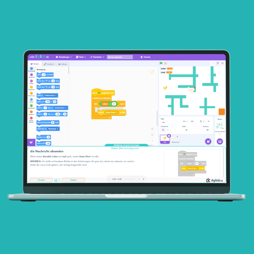 digikids Scratch für Anfänger Plattformbeschreibung
