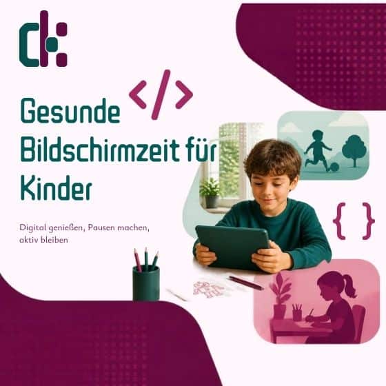 digikids Beitragsbild gesunde Bildschirmzeit für kinder ki